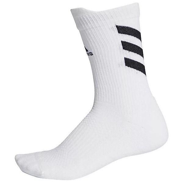 Adidas Alphaskin Crew Light Cushion Socken EU 46-48 White / Black / Black günstig online kaufen