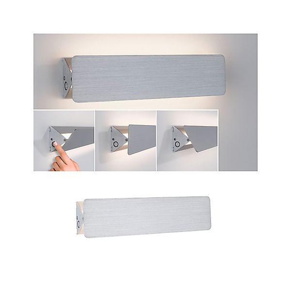 Paulmann "LED Wandleuchte Katla 2700K 340lm 230V 7W Alu gebürstet" günstig online kaufen