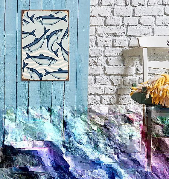 queence Metallbild "Maritim", Tiere, (1 St.), Stahlschilder günstig online kaufen