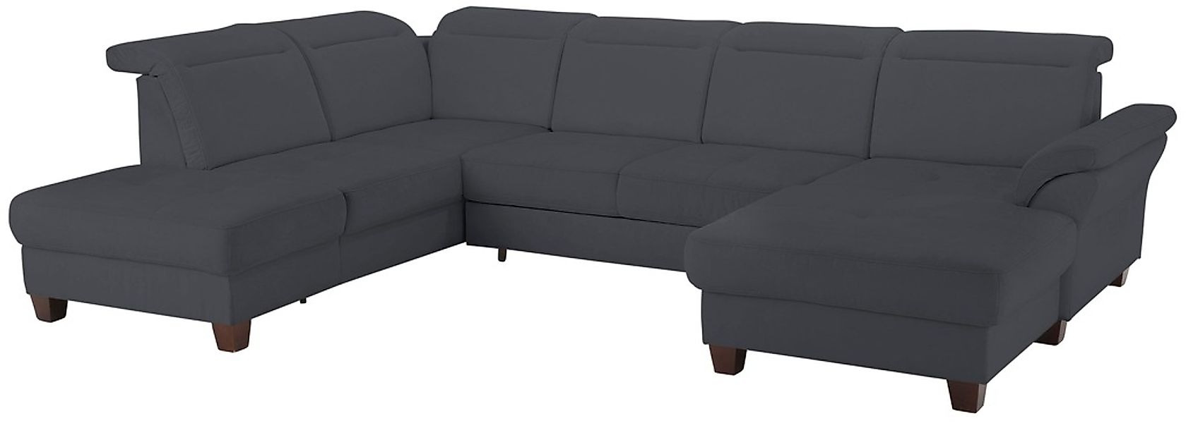 Home affaire Wohnlandschaft "Solvei U-Form" Sitztiefenverstellung und Feder günstig online kaufen