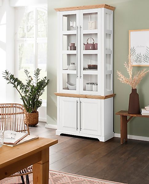 OTTO home Vitrine "Meliss" aus massiver Kiefer, FSC zertifiziert, Breite 94 günstig online kaufen