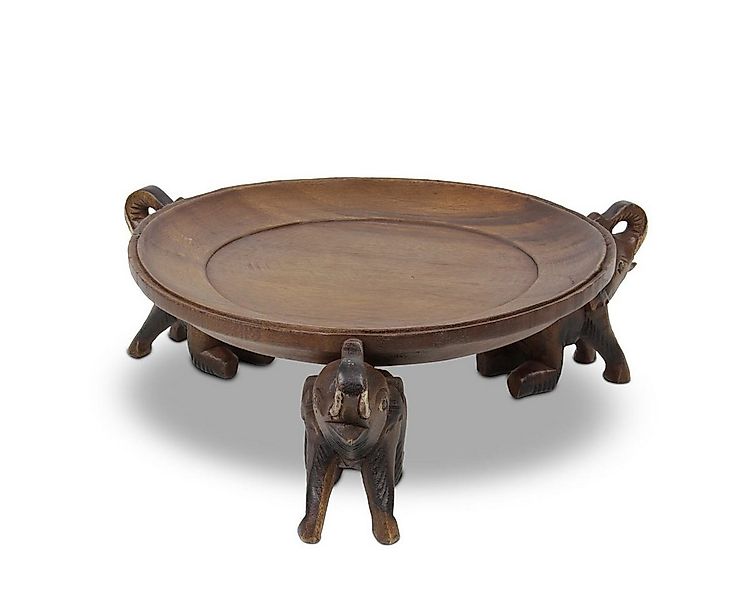 Oriental Galerie Dekotablett Teller Schale Deko mit 3 Elefanten - 30cm (1 S günstig online kaufen