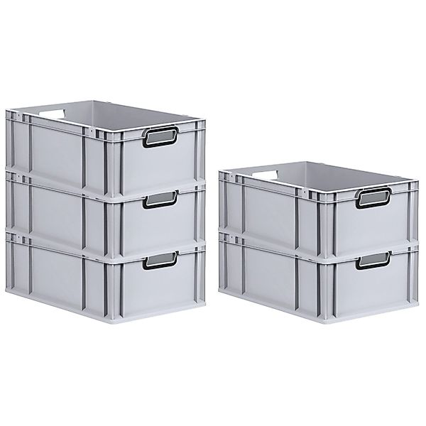 PROREGAL SparSet 5x Eurobox Nextgen Color HxBxT 22x40x60cm 44 Liter Griffe günstig online kaufen