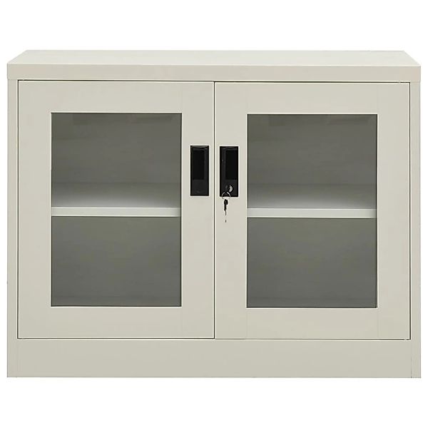 Büroschrank Hellgrau 90x40x70 Cm Stahl günstig online kaufen