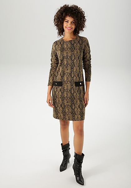 Aniston CASUAL Jerseykleid im extravagantem Schlangen-Muster günstig online kaufen