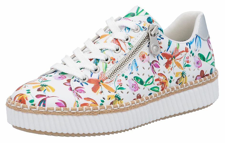 Rieker Plateausneaker, Schnürschuh, Halbschuh, Sneaker mit seitlichem Reißv günstig online kaufen