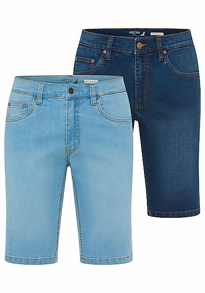 Arizona Jeansshorts 2er-Pack, Regular-Fit, gerade geschnittenes Bein günstig online kaufen