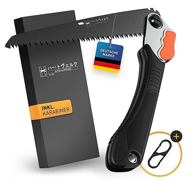Hardtwerk® Klappsäge mit Safety Lock (210mm), Handsäge Astsäge Klappsäge fü günstig online kaufen