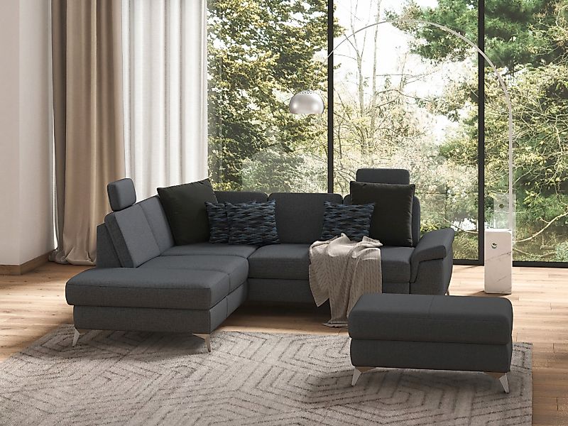 sit&more Ecksofa "Padua L-Form", inklusive Sitztiefenverstellung, Armteilfu günstig online kaufen