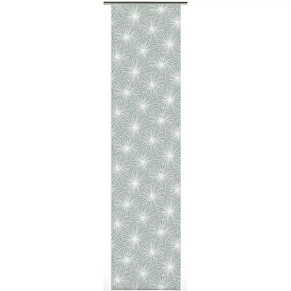 Gardinia Schiebevorhang Bloomy Schilfgrün 60 cm x 245 cm günstig online kaufen