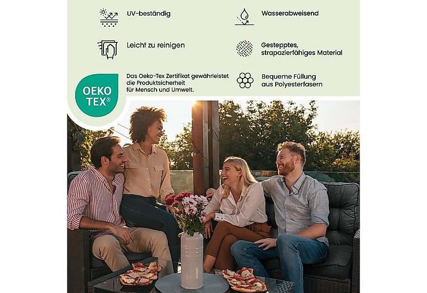 Bjird Bankauflage Venus 50 cm, 60 cm, 100 cm, 120 cm, 150 cm, 180 cm, (1 St günstig online kaufen