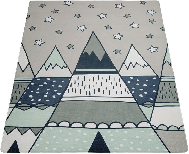 Paco Home Kinderteppich "Chicos 553" rechteckig 2 mm Höhe Flachgewebe, Moti günstig online kaufen