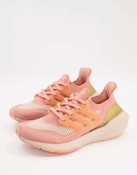 adidas – Ultraboost 21 – Sneaker in Pfirsich-Orange günstig online kaufen