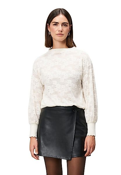 Zero Sweatshirt Damen Sweatshirt mit Blumenspitze weiteres Detail günstig online kaufen