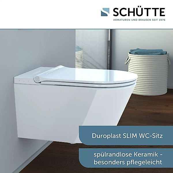 Schütte Dusch-WC »CESARI«, spülrandlos, Bidet-Funktion, Absenkautomatik, Ge günstig online kaufen
