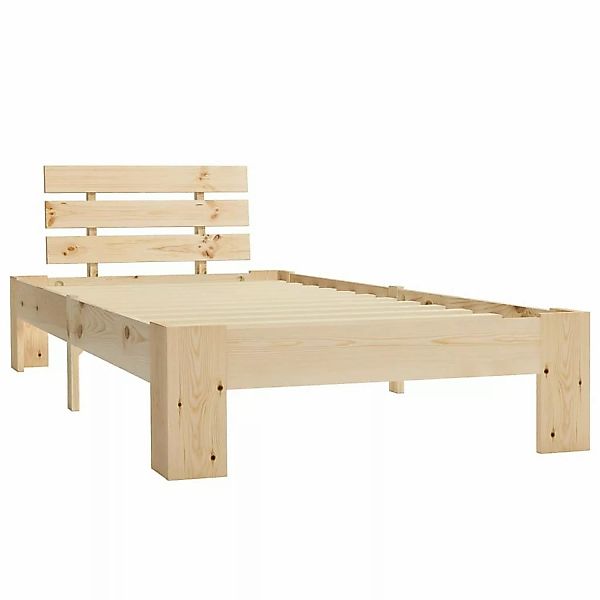 Bettgestell Massivholz Kiefer 100 × 200 Cm günstig online kaufen