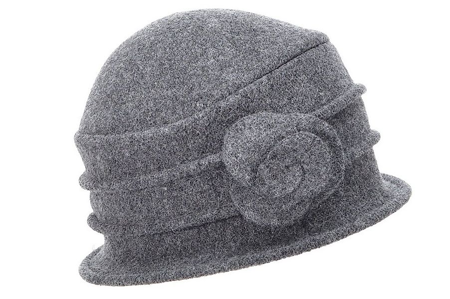 Seeberger Filzhut Walkglocke mit kleiner Blume 18042-0 günstig online kaufen