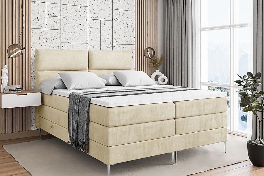 ALTDECOR Boxspringbett BOXI3-F KING (Multipocket-Matratze H4, günstig online kaufen