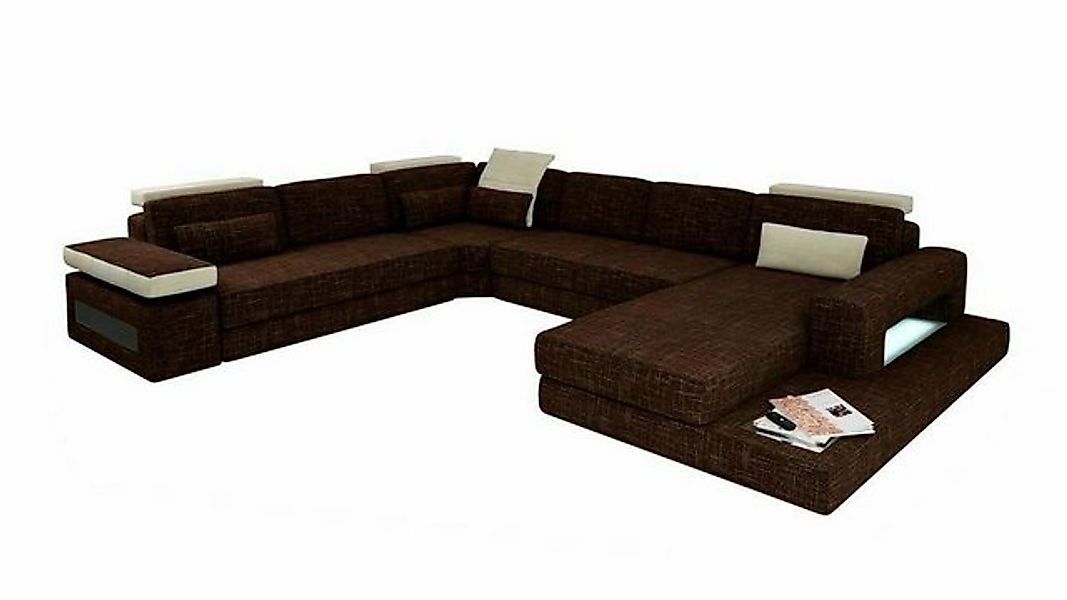 JVmoebel Ecksofa U-Form Couch Polster Eck Sofas Textil Wohnlandschaft Stoff günstig online kaufen