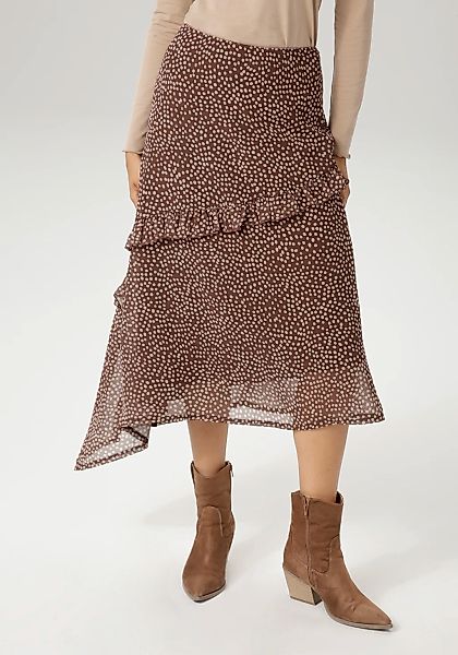 Aniston CASUAL Midirock, in asymmetrischer Al-Linien-Form - NEUE KOLLEKTION günstig online kaufen
