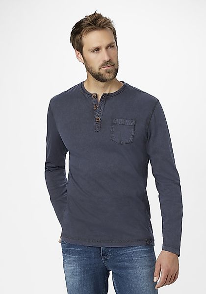 Paddock's Langarmshirt (1-tlg) Henley Langarmshirt mit günstig online kaufen