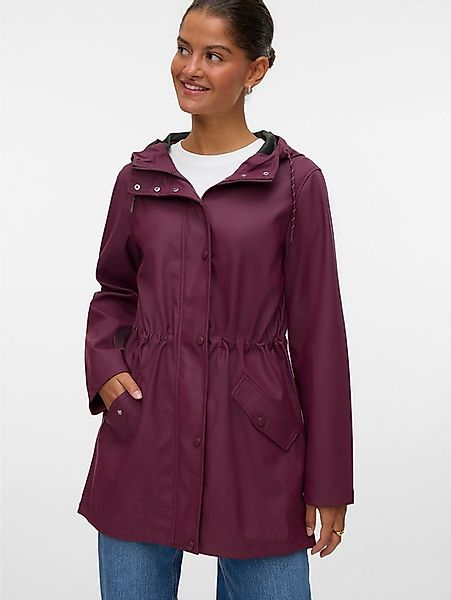 Vero Moda Regenjacke VMMALOU COATED JACKET Lederimitat günstig online kaufen