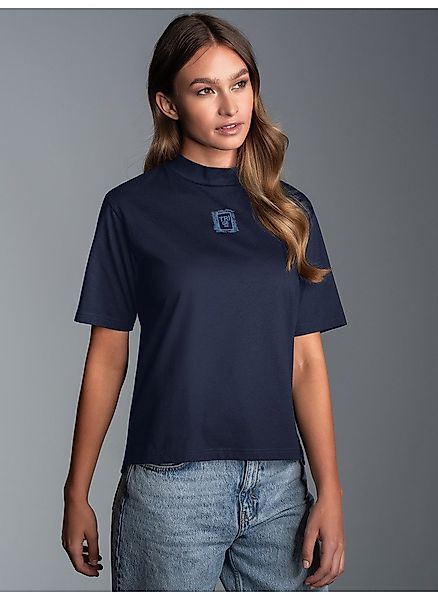 Trigema T-Shirt TRIGEMA T-Shirt mit Stehkragen günstig online kaufen