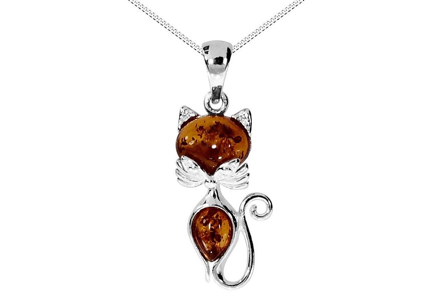 OSTSEE-SCHMUCK Kette mit Anhänger Ostsee-Schmuck Kette mit Anhänger Katze K günstig online kaufen