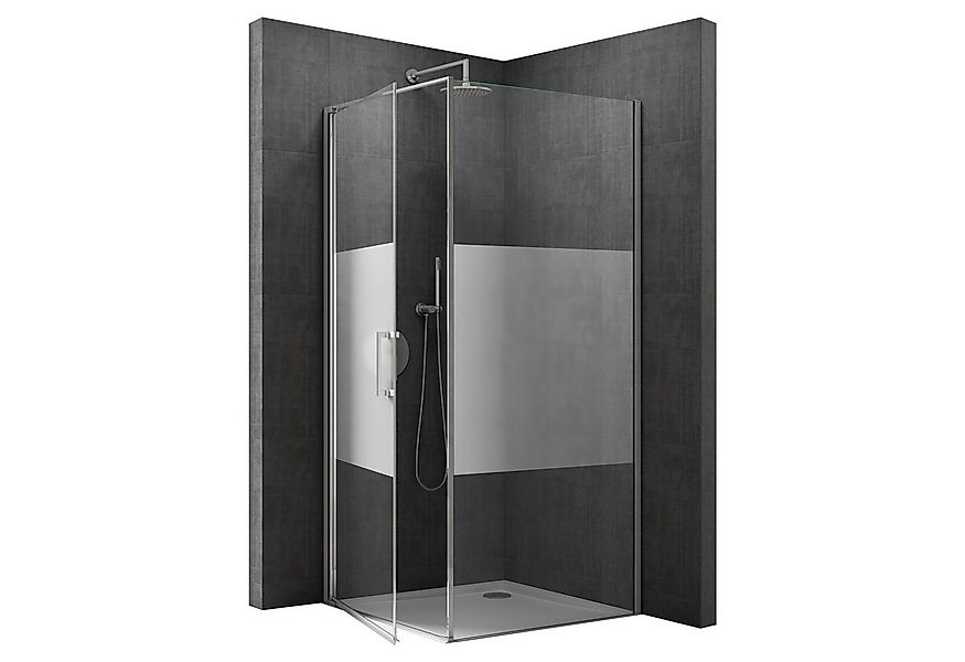 doporro Eckdusche Duschkabine Duschabtrennung ESG-Glas mit Nano H:195cm Rav günstig online kaufen