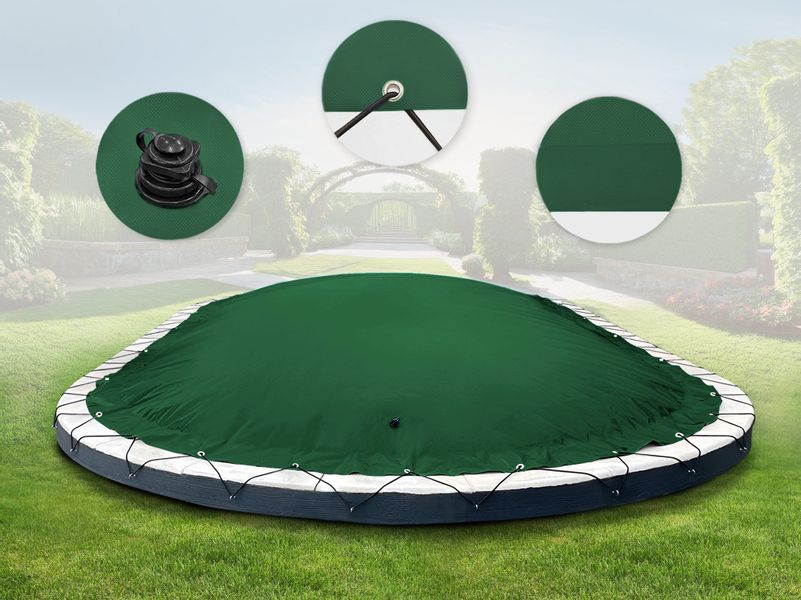 AirDeluxe Pool-Abdeckplane Ovale aufblasbare Poolplanen Schwimmbad günstig online kaufen