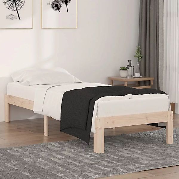 vidaXL Bett Massivholzbett 75x190 cm günstig online kaufen