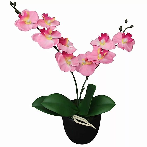 Künstliche Orchidee Mit Topf 30 Cm Rosa günstig online kaufen