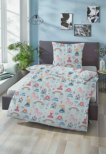 Biberna Bettwäsche kleine Prinzessin, Feinbiber, 2 teilig, wohlig warm + we günstig online kaufen