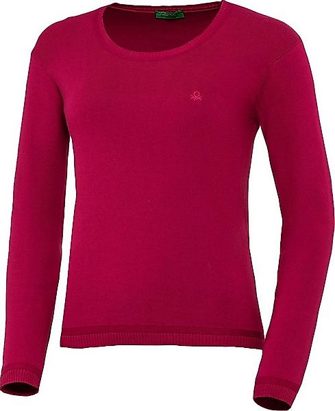 United Colors of Benetton Rundhalspullover aus hochwertigem, hautsympathisc günstig online kaufen