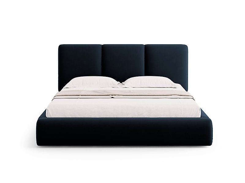 Windsor & Co | Bettgestell Horizon mit Kopfteil und Stauraum Samt 140 x 200 günstig online kaufen