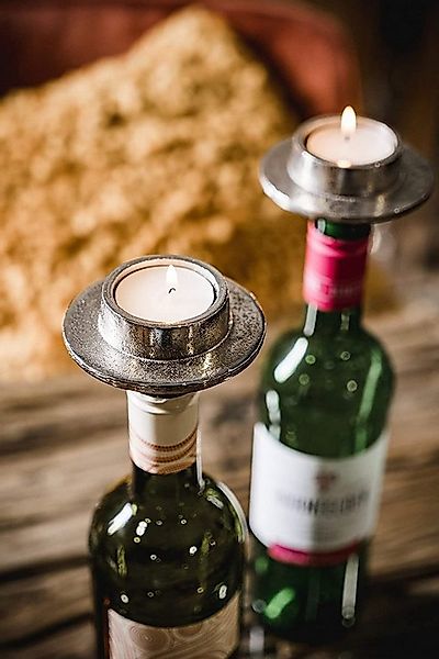 MichaelNoll Flaschenkerzenhalter Kerzenhalter Bottle Teelicht Kerzenständer günstig online kaufen