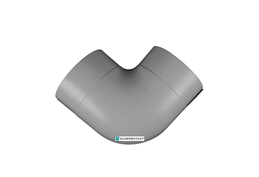 Scorprotect® Steinwolle PVC Bogen 90 Grad hellgrau schwerentflammbar günstig online kaufen
