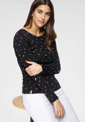 KangaROOS Langarmshirt krempelbare Ärmel, sehr figurbetont, günstig online kaufen