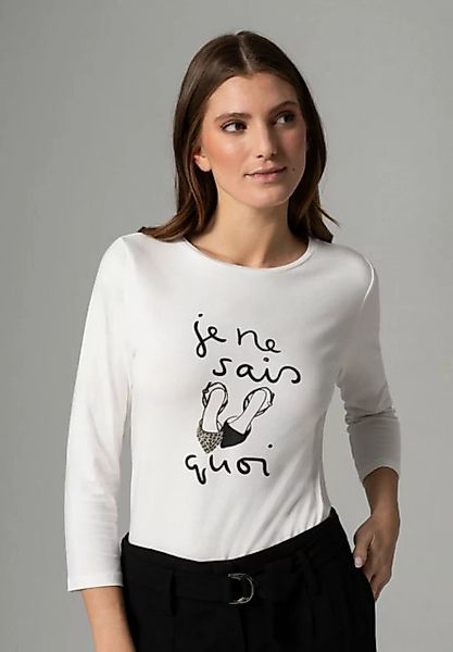 Shirt mit Schriftzug, ecru, Frühjahrs-Kollektion günstig online kaufen