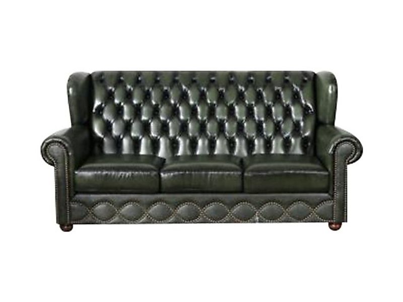 Salottini Chesterfield-Sofa 3er Sofa Chesterfield 3-Sitzer Couch York Leder günstig online kaufen