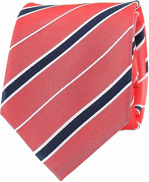 Krawatte Seide Rot Streifen - günstig online kaufen