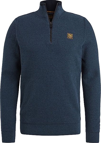 PME Legend Half Zip Sweater Mouliné Navy - Größe 3XL günstig online kaufen