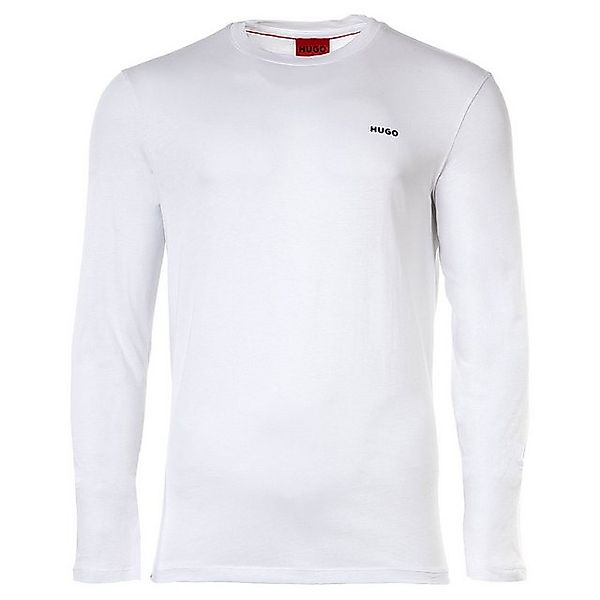 HUGO Langarmshirt T-Shirt aus Baumwoll-Jersey mit Logo-Print günstig online kaufen