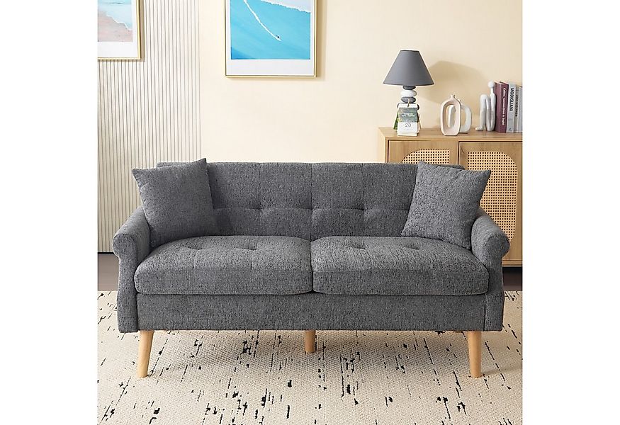 autolock 2-Sitzer Sofa Polstersofa aus Chenille Stoff mit dicken Kissen, sk günstig online kaufen