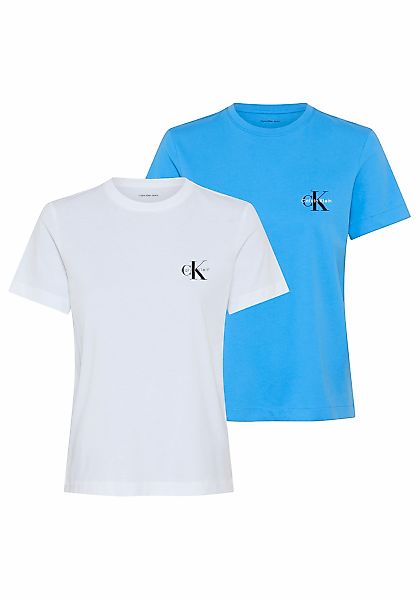 Calvin Klein Jeans T-Shirt "MONOLOGO CN 2 PACK TEE" Packung, 2er-Pack, 2, L günstig online kaufen