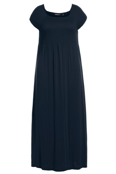 Ulla Popken Maxikleid Kleid A-Linie gesmokt günstig online kaufen