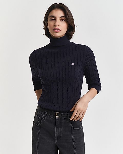 Gant Rollkragenpullover STRETCH COTTON CABLE TURTLENECK günstig online kaufen