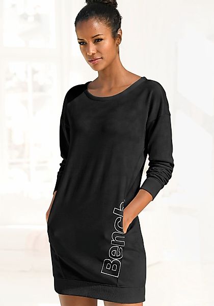 Bench. Loungewear Sweatkleid Eingrifftaschen mit seitlichem Logoprint günstig online kaufen
