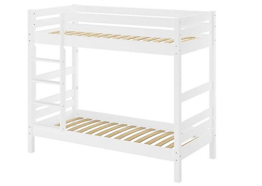 ERST-HOLZ Etagenbett Stabiles Etagenbett Buche Massivholz in Waschweiß 90x2 günstig online kaufen