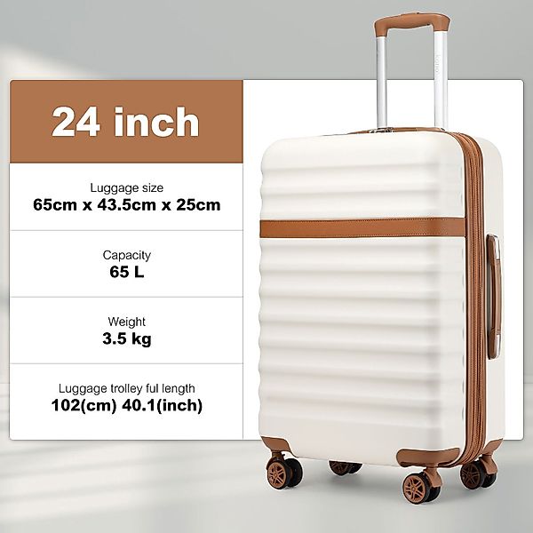KONO Kofferset ABS+PC Hartschalen-Trolley (55/65/75 cm) günstig online kaufen